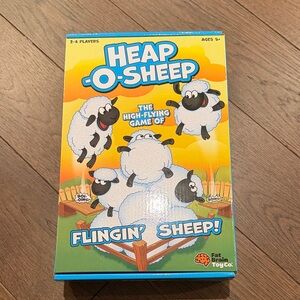 Fat Brain Toy Co. Heap-O-Sheep Game - Blue and White
